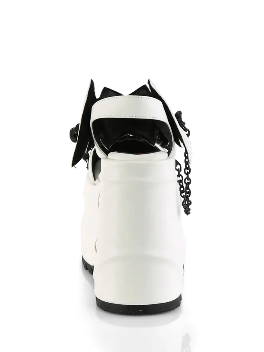 DEMONIA WAVE-20 - WHITE VEGAN LEATHER ✰ PRE ORDER ✰