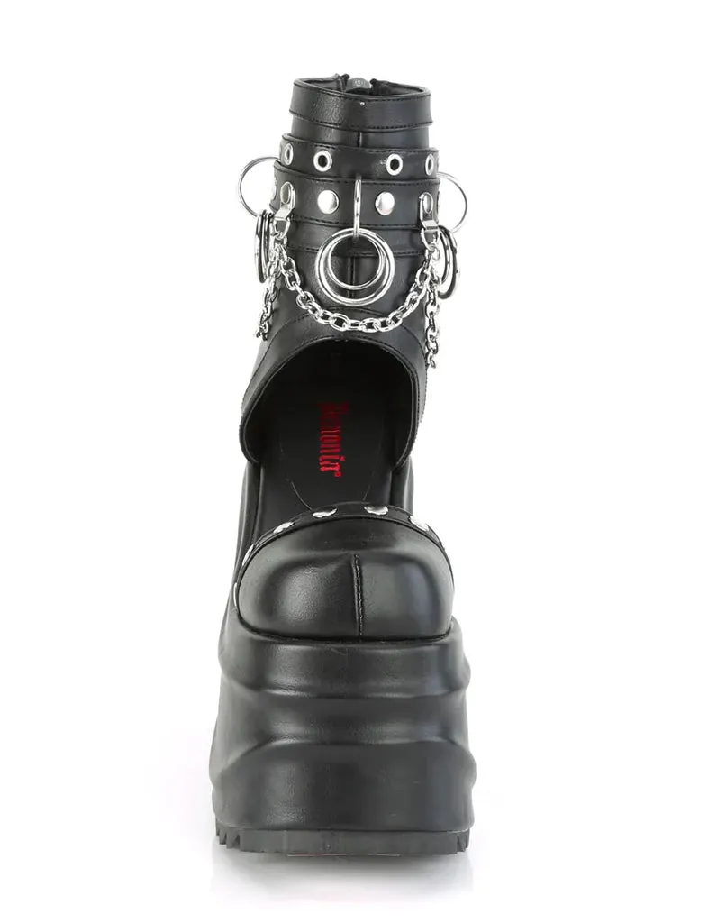 DEMONIA WAVE-22 - BLACK VEGAN LEATHER ✰ PRE ORDER ✰