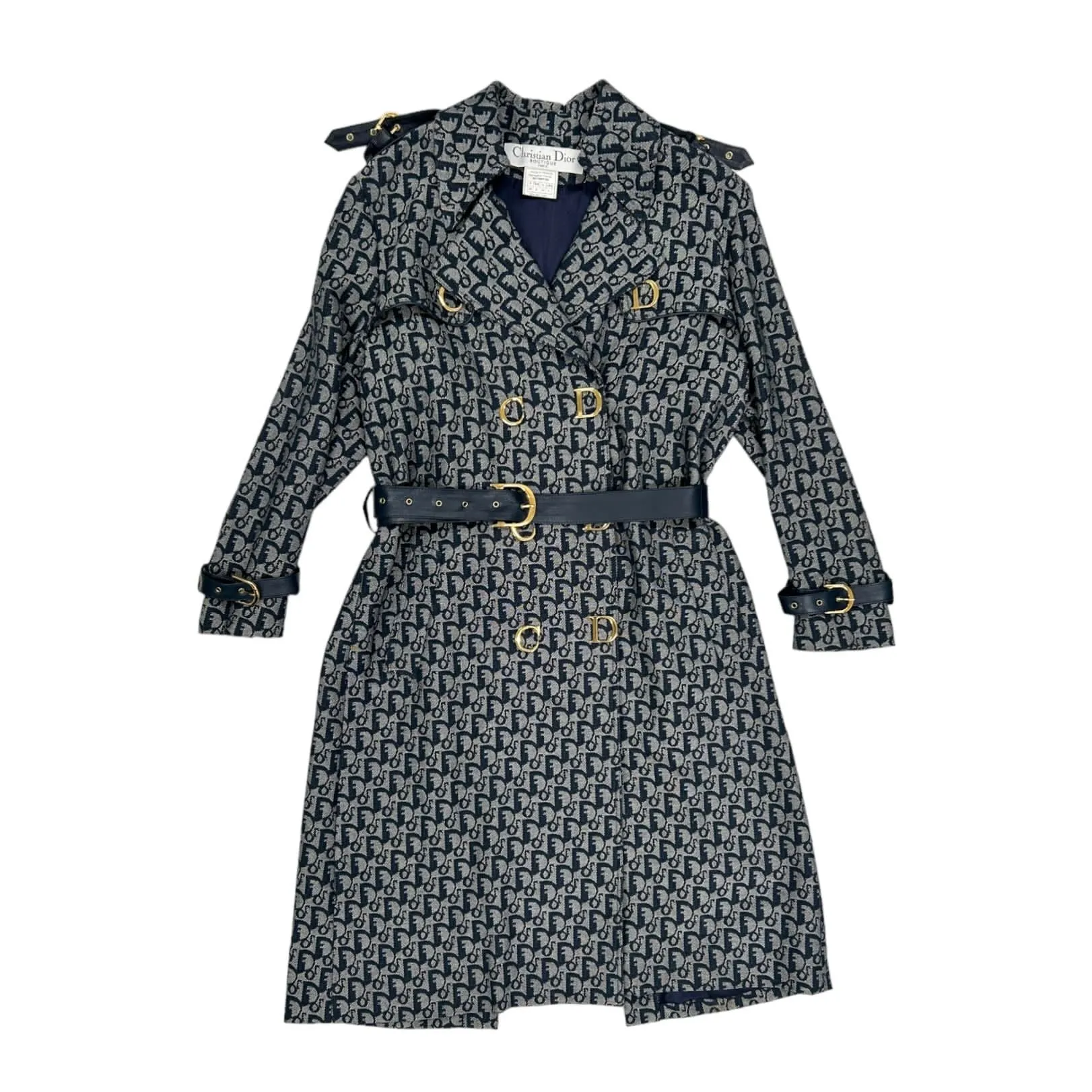 Dior Navy Logo Trench