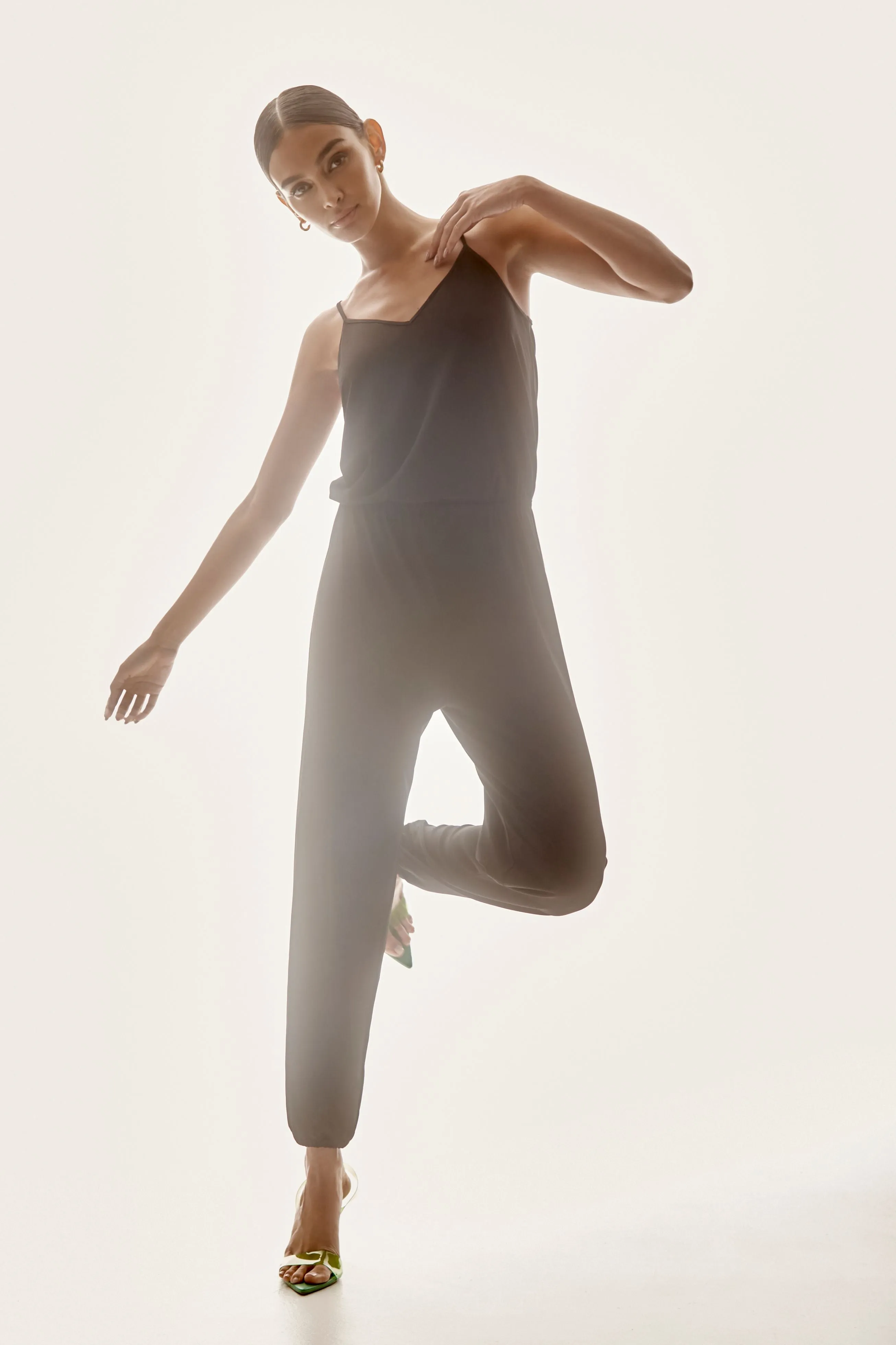 Drawstring Back Jumpsuit