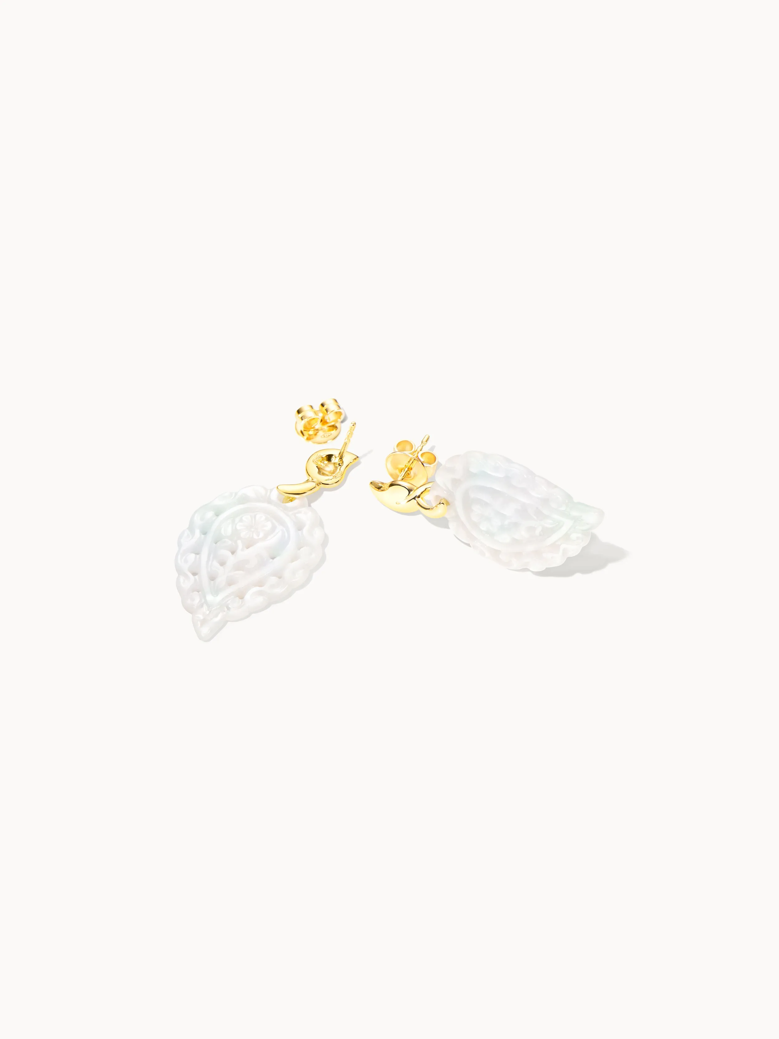 Earrings INDIA Mother of Pearl white Mother of Pearl