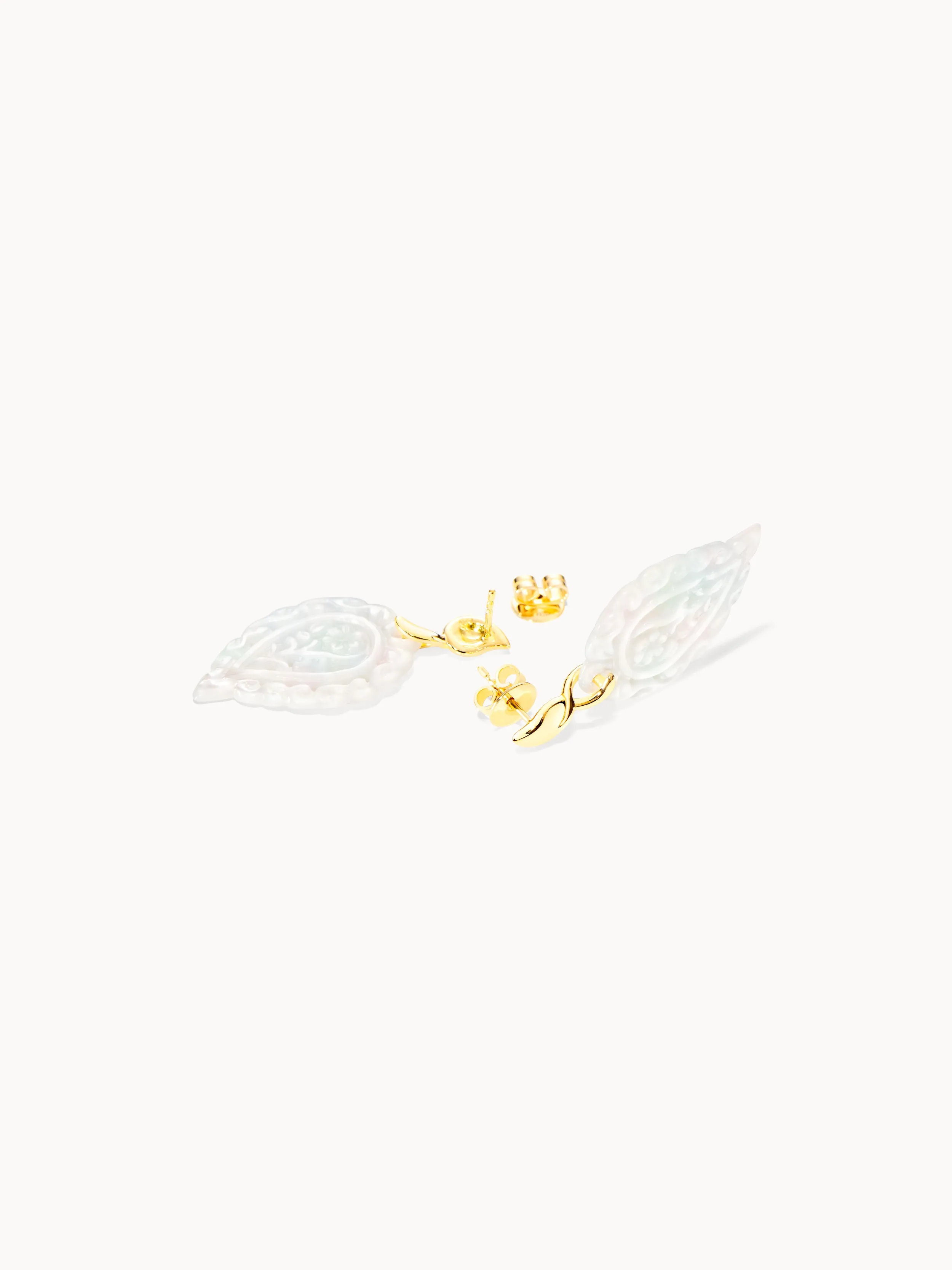 Earrings INDIA Mother of Pearl white Mother of Pearl