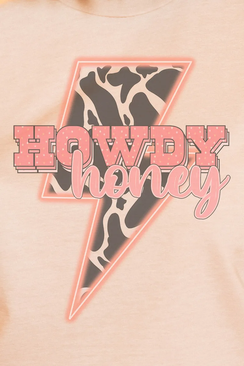 Electric Howdy Honey Tri-Blend Short Sleeve Tee