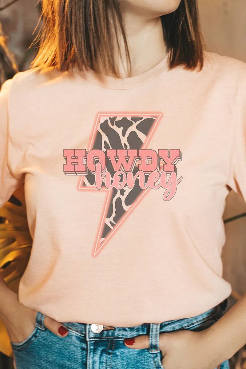 Electric Howdy Honey Tri-Blend Short Sleeve Tee