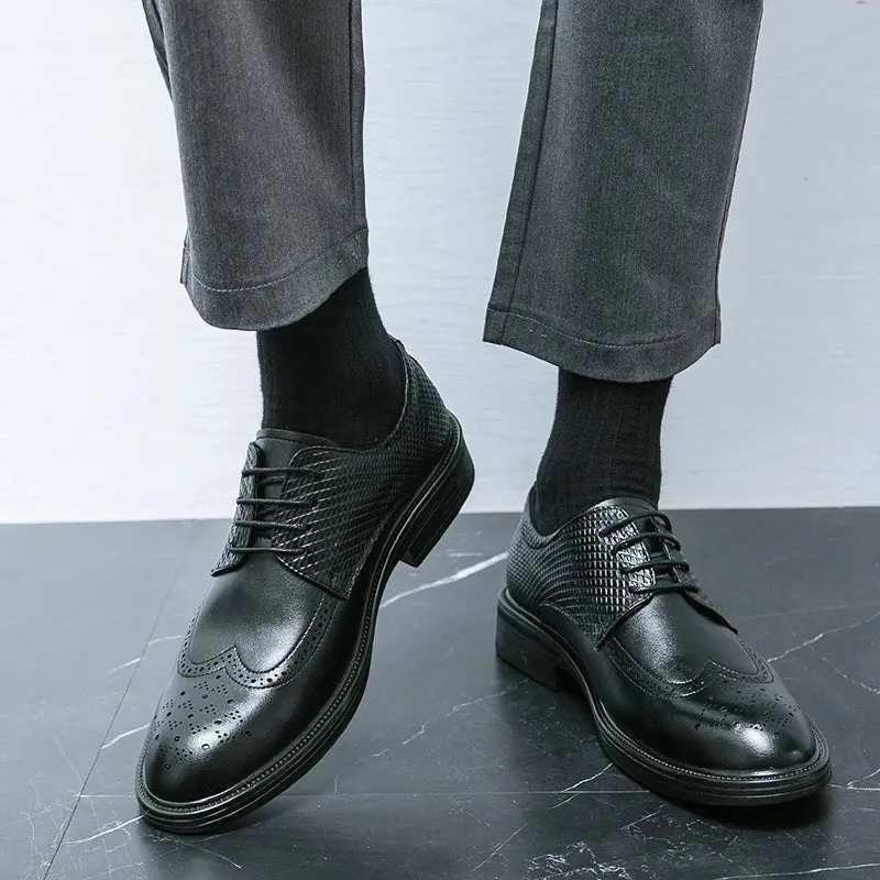 EliteFoot Herren British Business Freizeit Lederschuhe