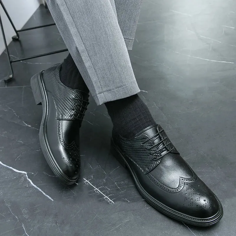 EliteFoot Herren British Business Freizeit Lederschuhe