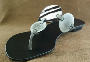Emma Hope Zebra and Hielo calf Sandal