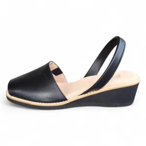 Erin Black Avarca Wedge Sandal