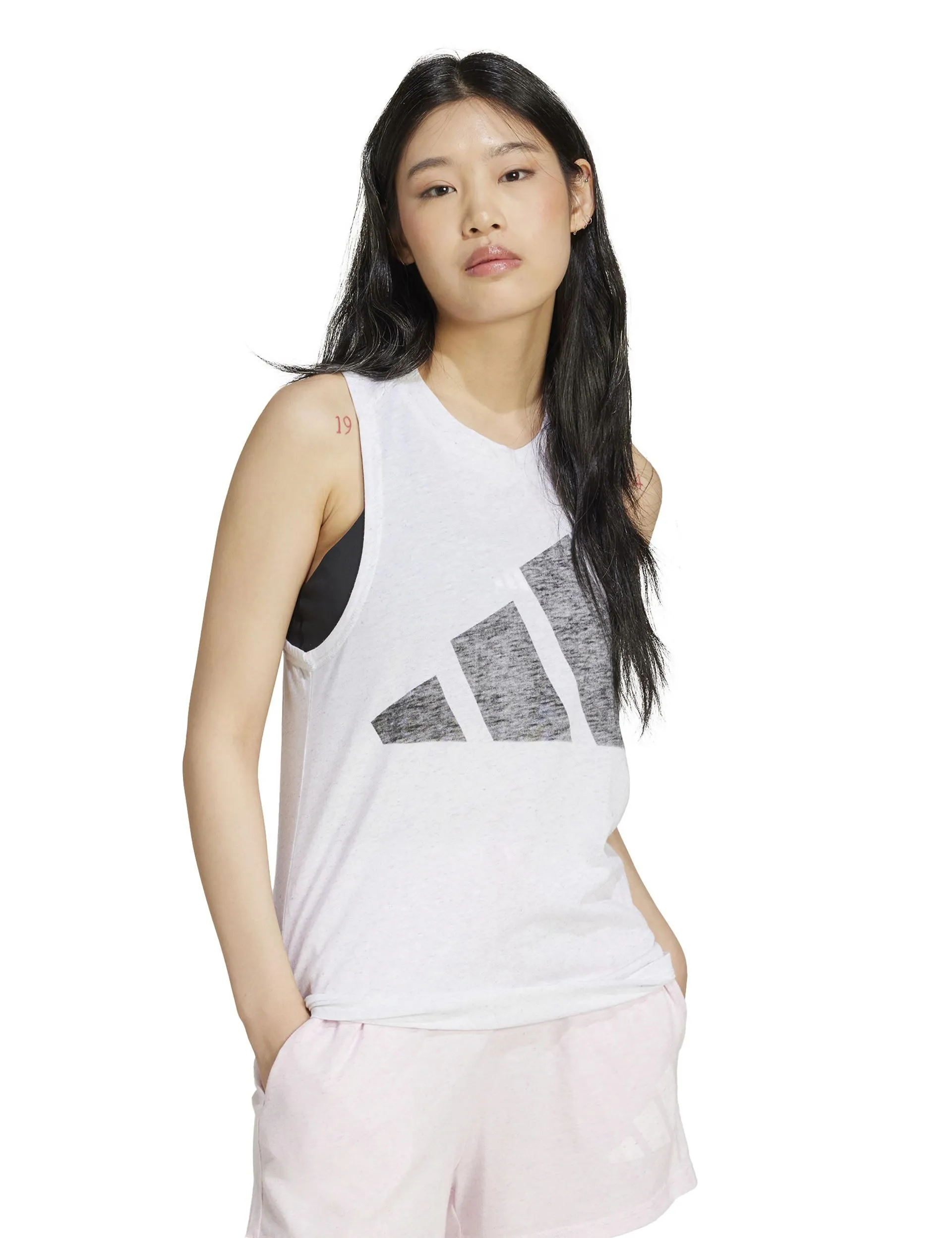 Essentials Winners Tank Top - White/Black