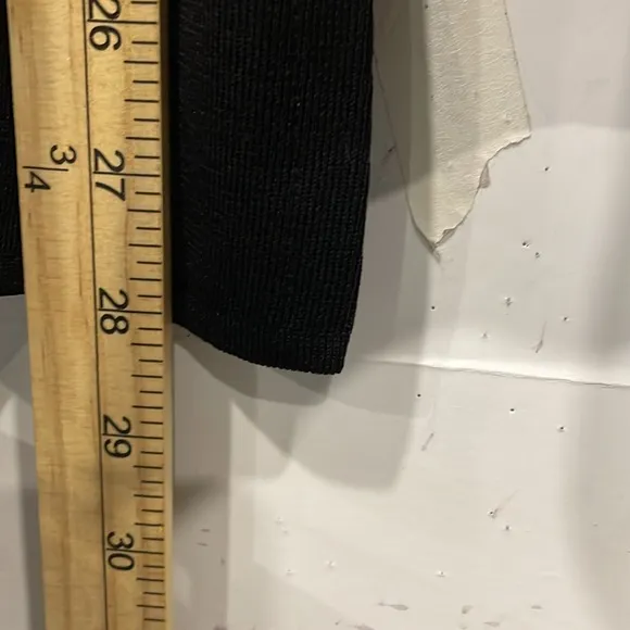 Exclusively Misook Women Sweater 2X Cardigan Knit Color Block Open Front