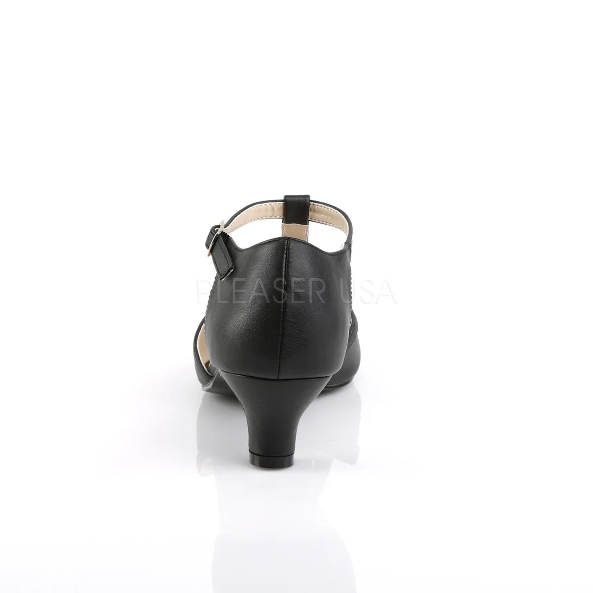 FAB-428  Black Faux Leather