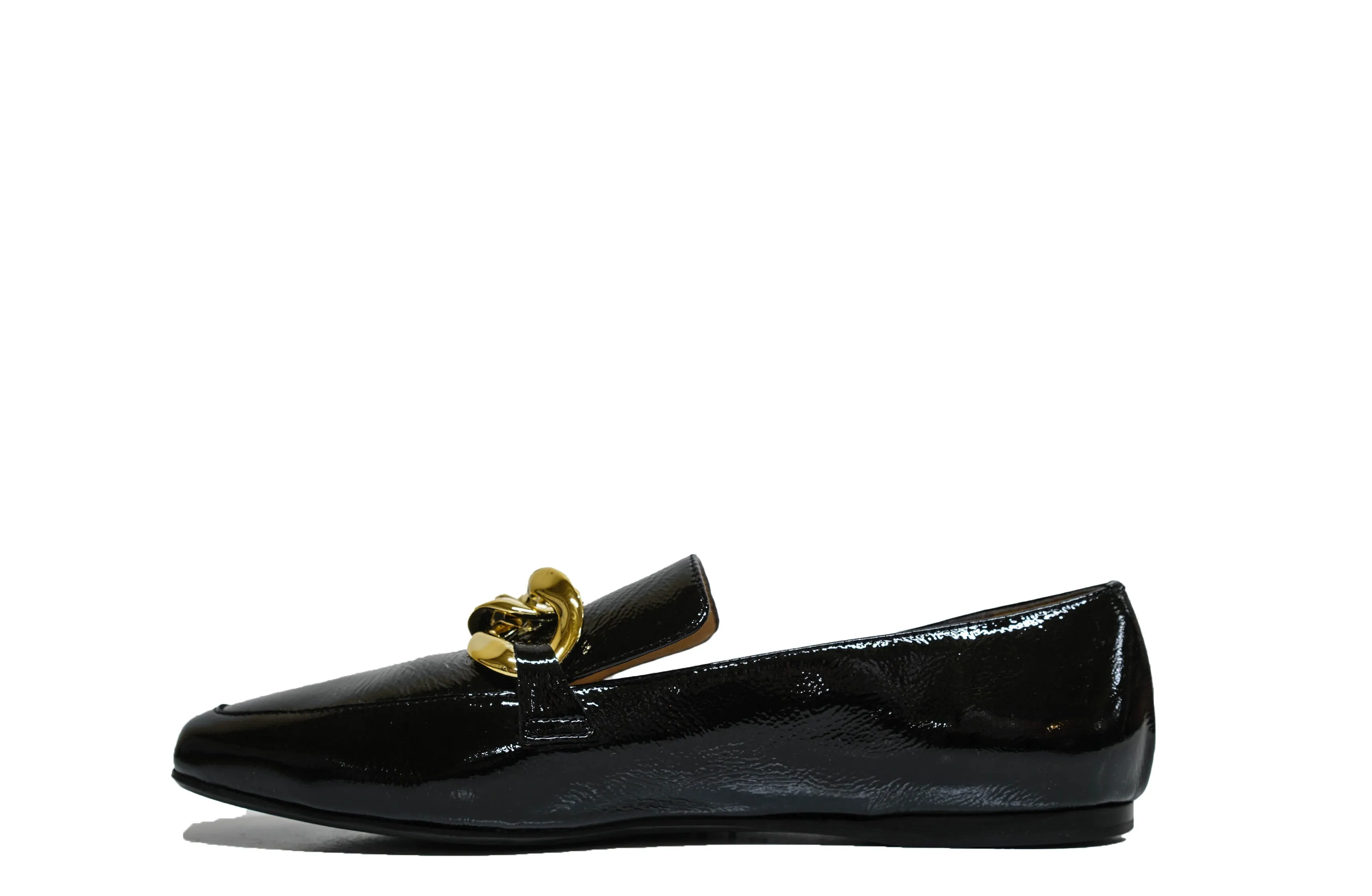 Fabio Rusconi Women’s Black Naplak Leather Chain Shoe F5880 30% off