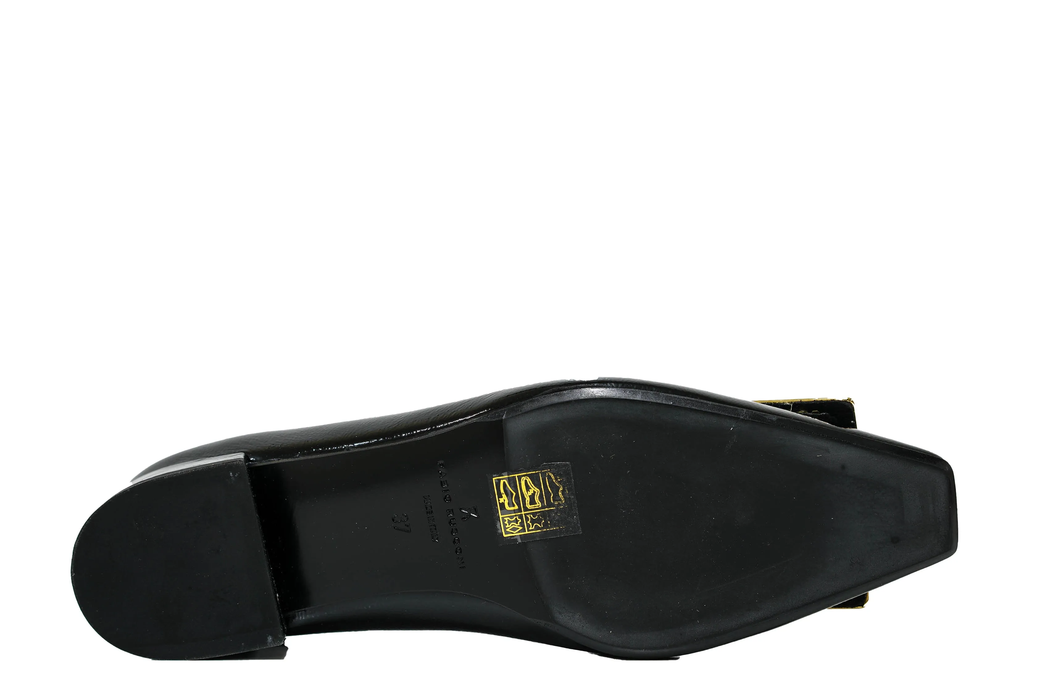 Fabio Rusconi Women’s Black Patent Leather Buckle Shoe 6515 30%off