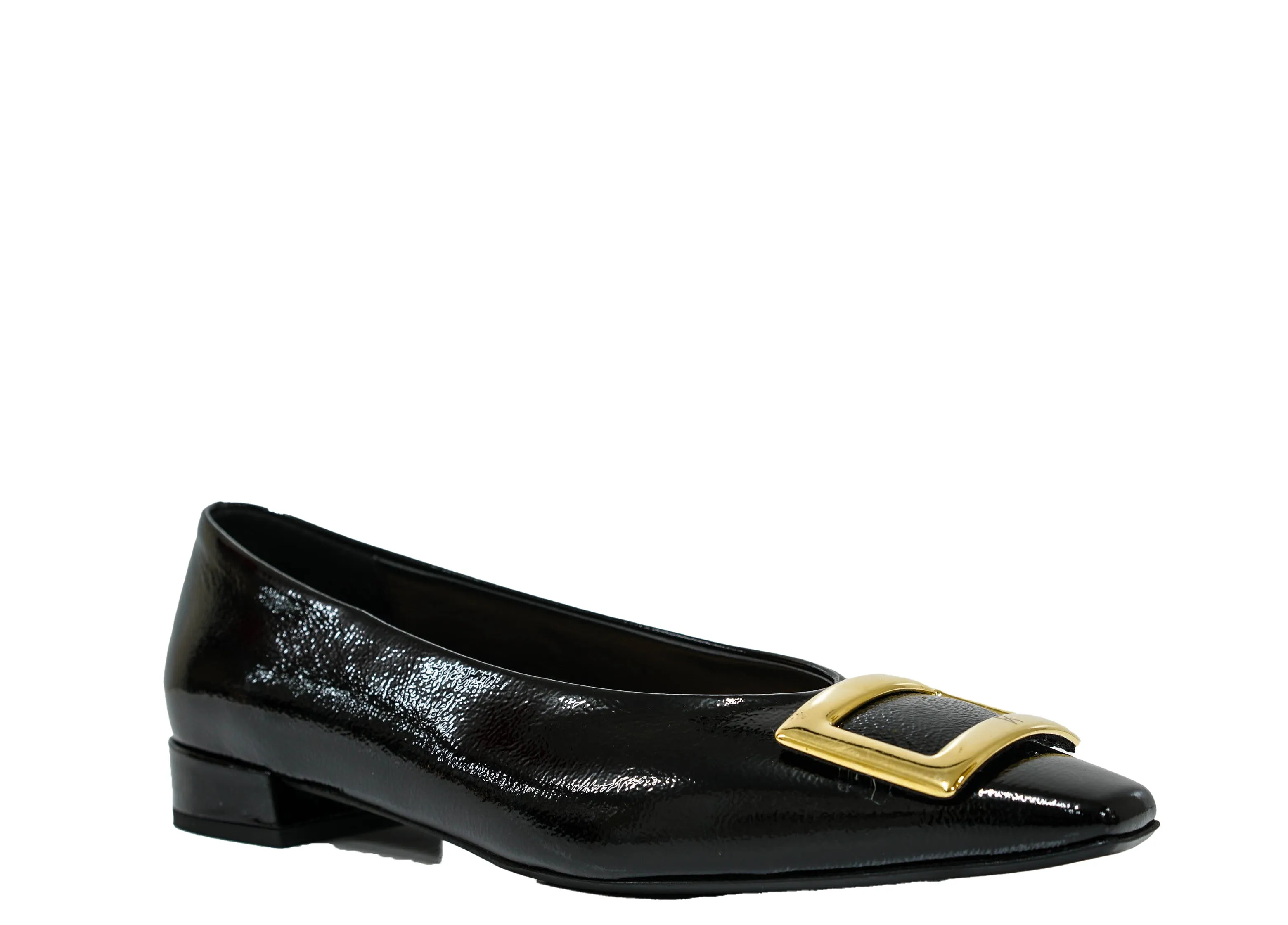 Fabio Rusconi Women’s Black Patent Leather Buckle Shoe 6515 30%off