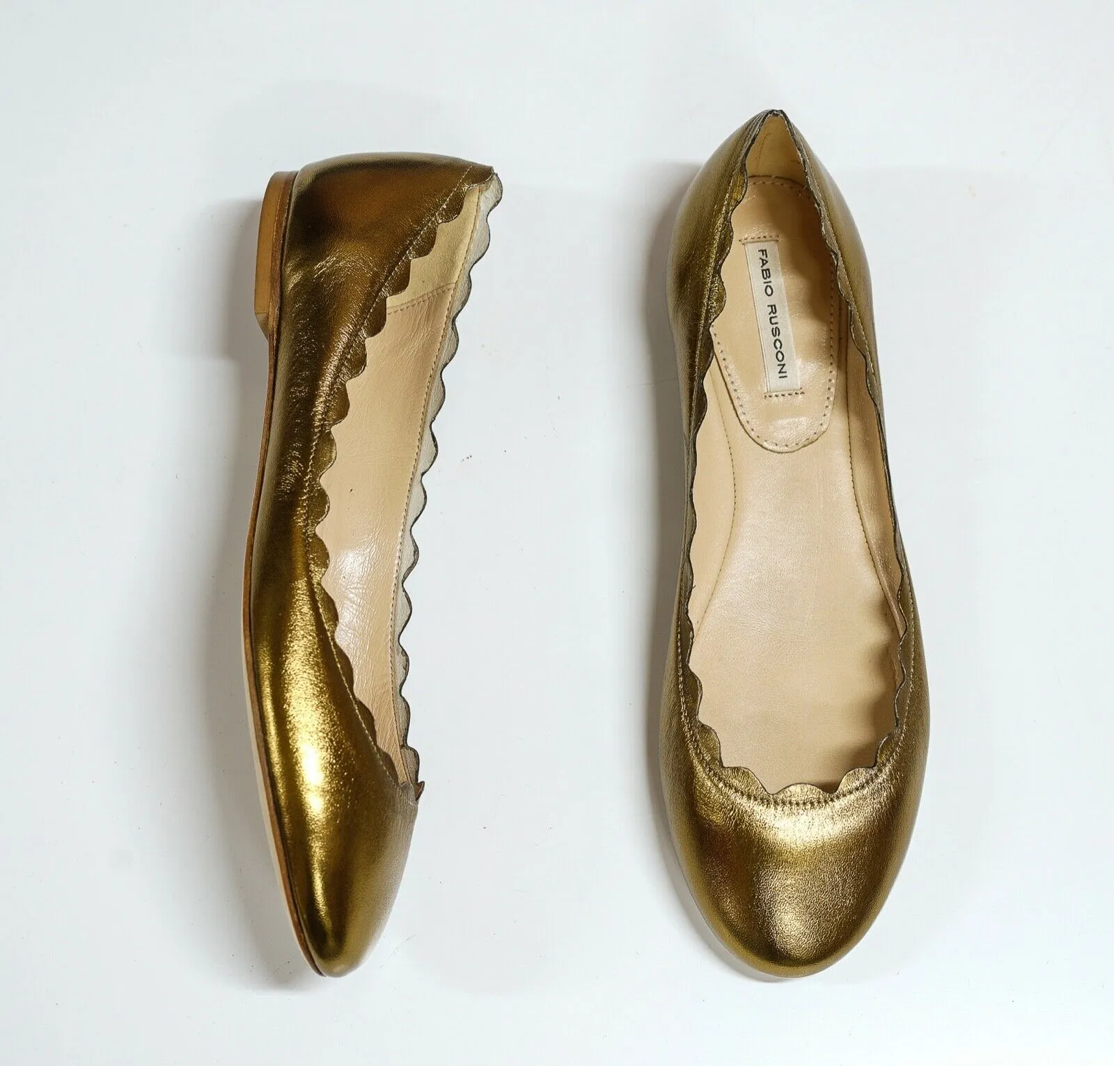 Fabio Rusconi Women's Bronze Leather Ballerina S1795