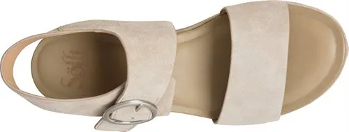 Faedra flatform sandals in light grey