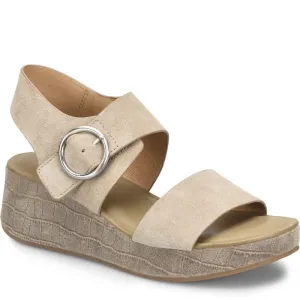 Faedra flatform sandals in light grey