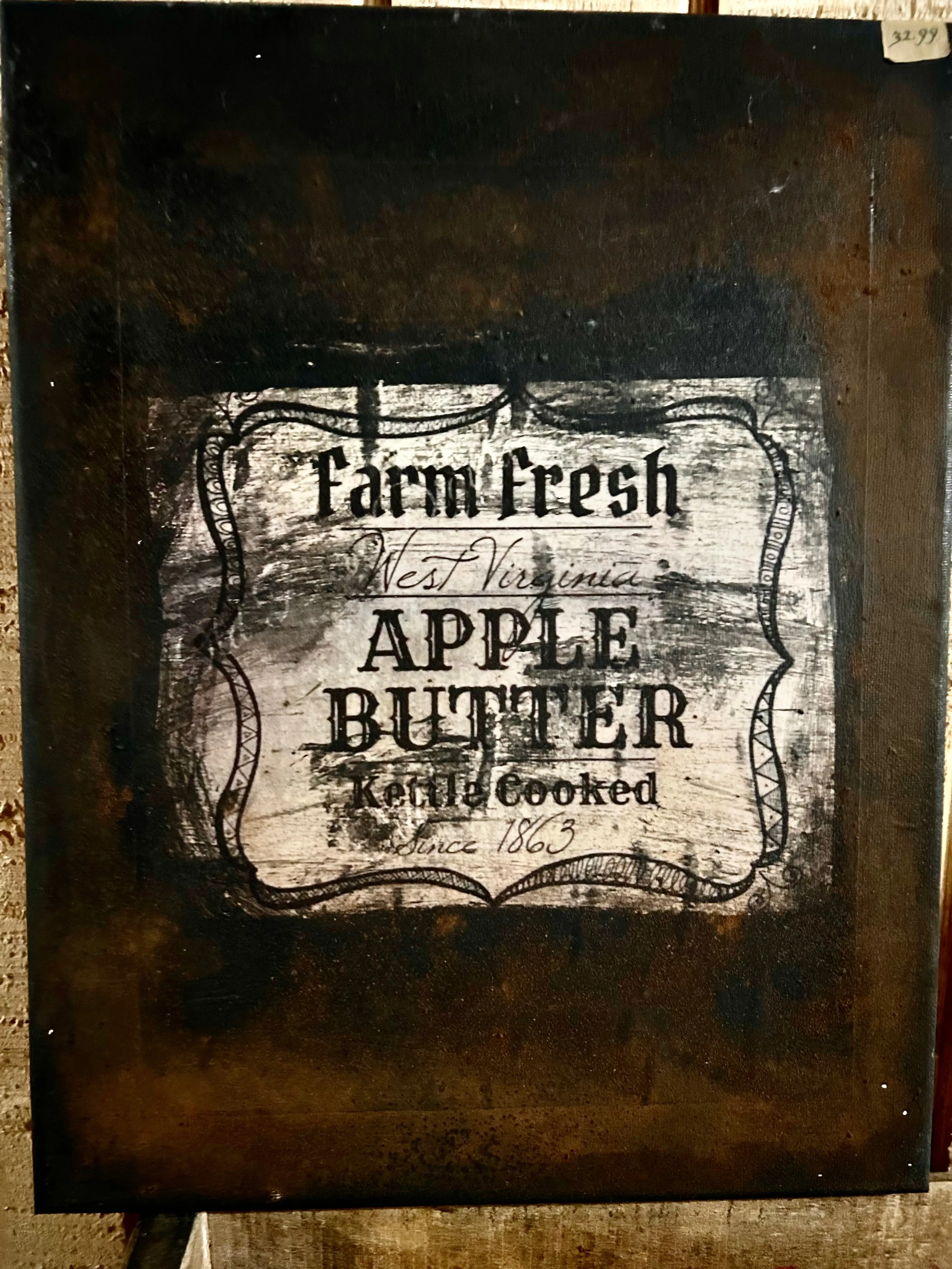 Farm Fresh Apple Butter Canvas