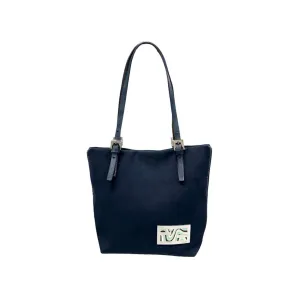 Fendi Blue Canvas Mini Bag