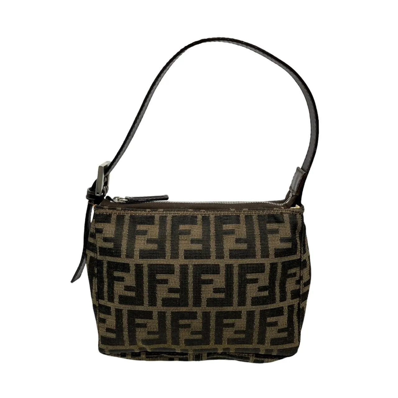 Fendi Brown Logo Mini Shoulder Bag