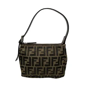 Fendi Brown Logo Mini Shoulder Bag