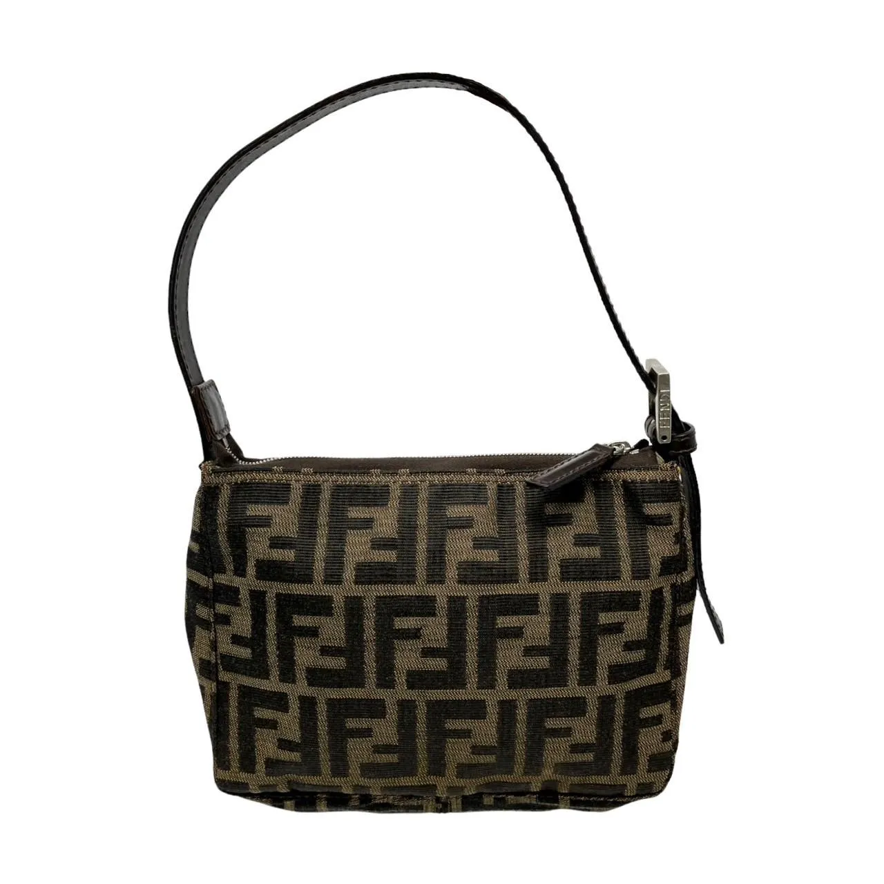 Fendi Brown Logo Mini Shoulder Bag