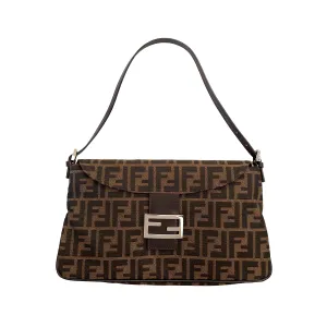 Fendi Brown Logo Shoulder Bag