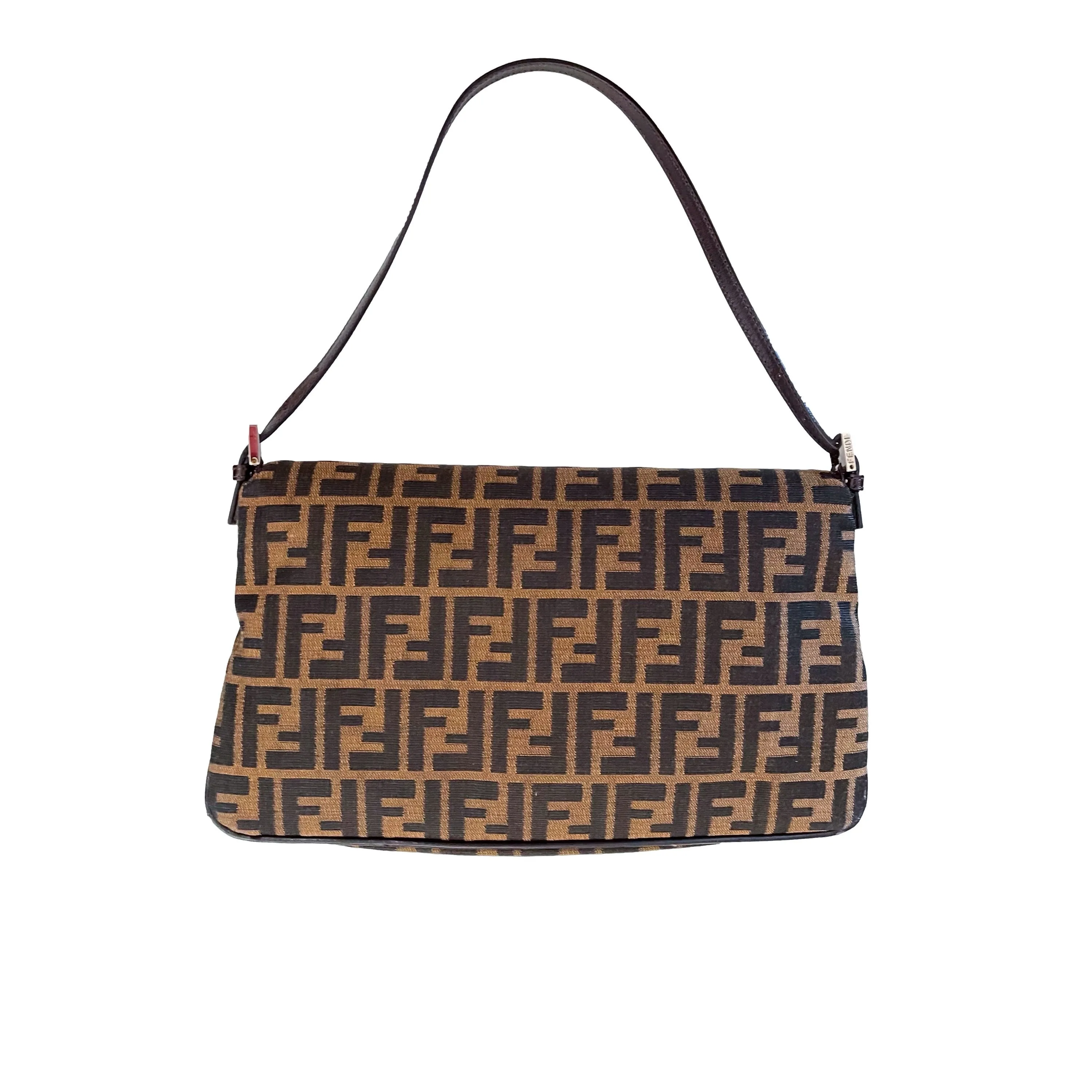 Fendi Brown Logo Shoulder Bag