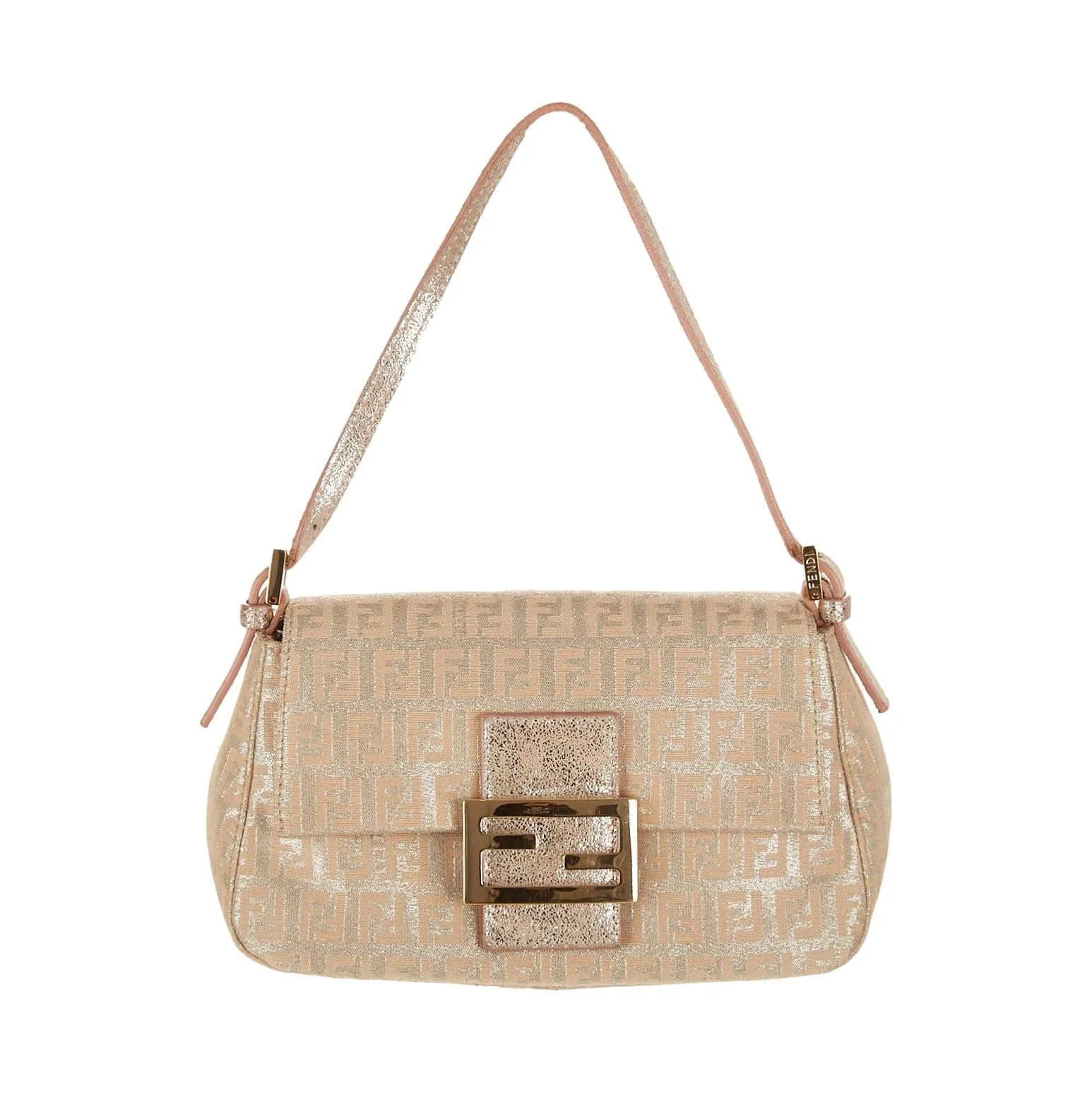 Fendi Pink Shimmer Baguette