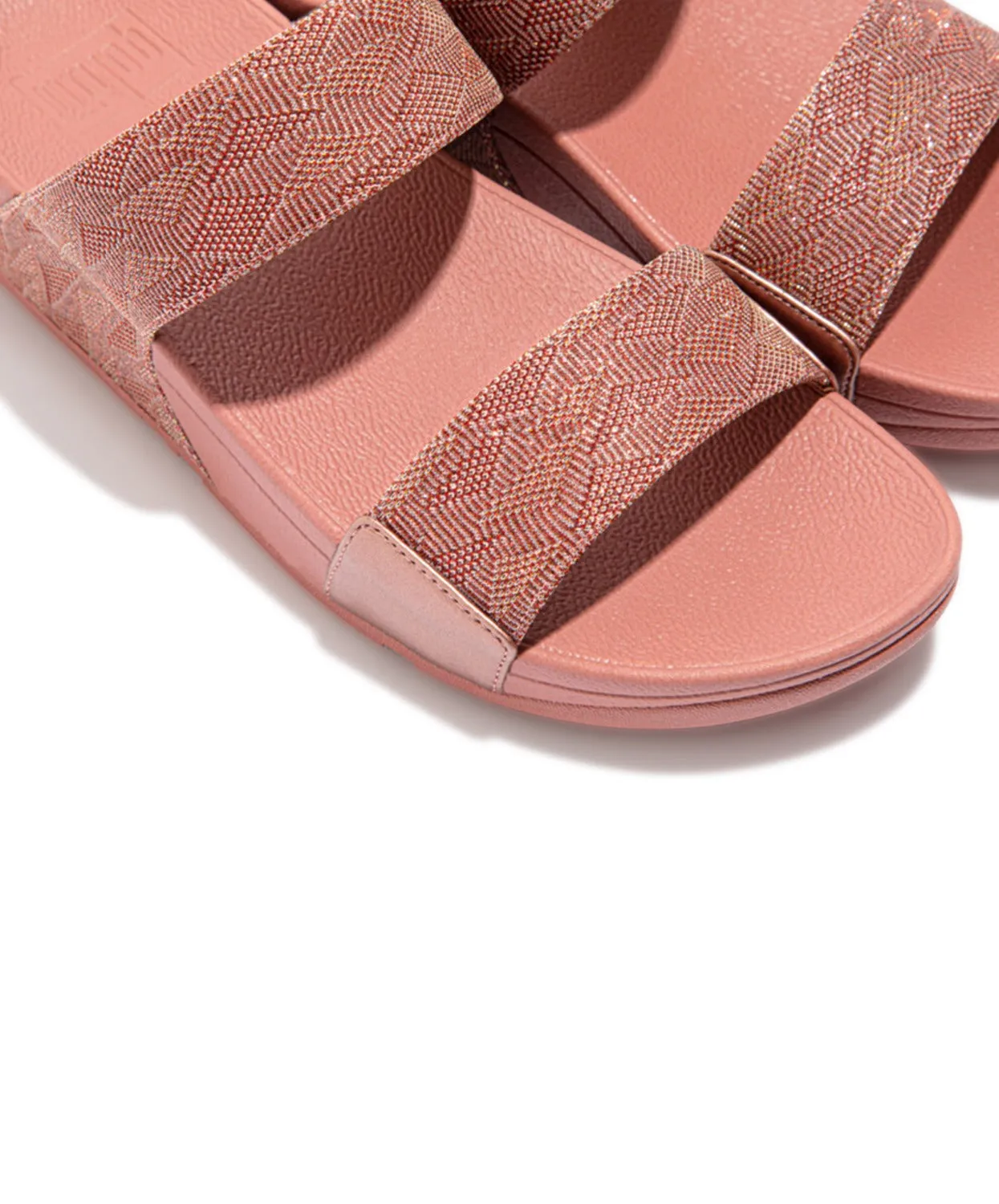FitFlop Lulu Glitz Slides Pink