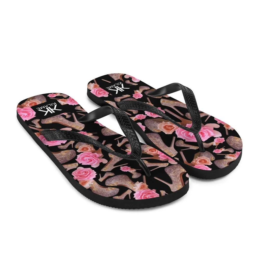 Flip-Flops 'Rose pink flower'