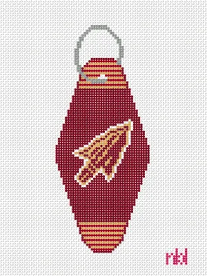 Florida State Vintage Hotel Key Canvas
