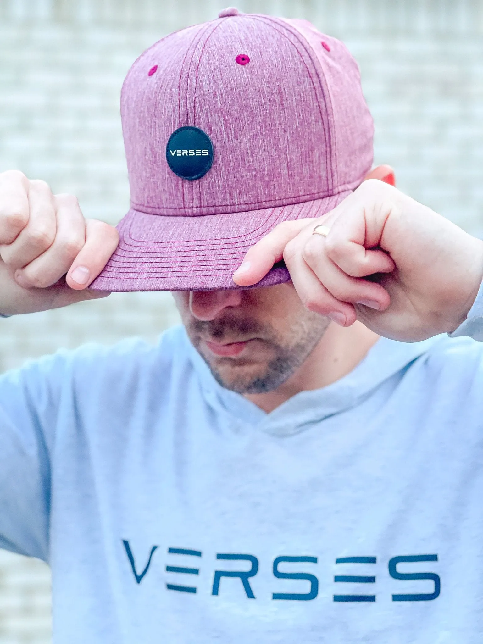 FORGIVEN Patch Hat - Maroon Heather