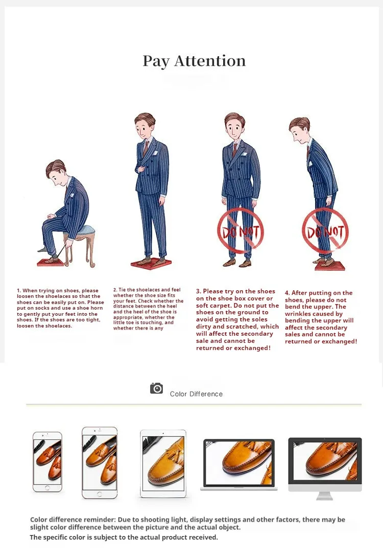 Formal Leather Shoes Men's Genuine Leather Lining Business Casual Shoes British Style round Head Thick Bottom Glossy Men's Shoes96117