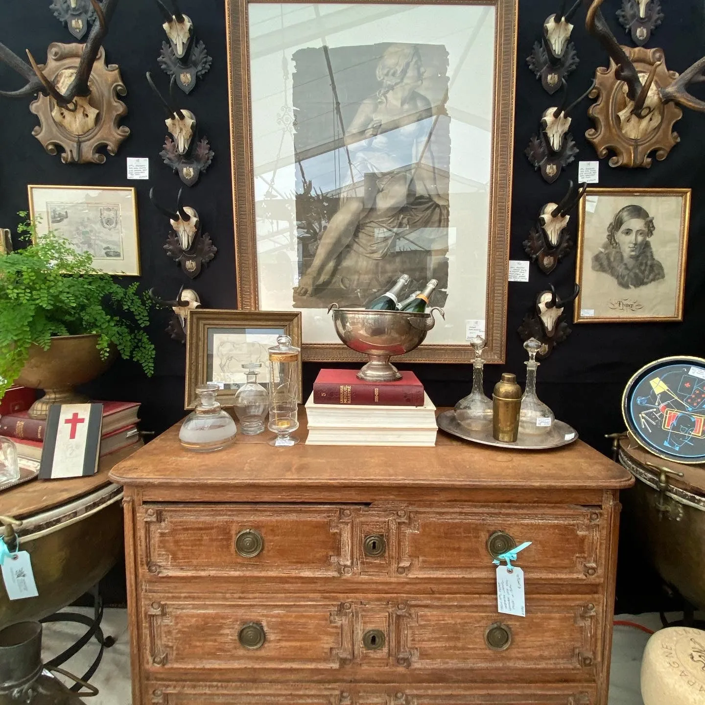 Framed John Douglas Patrick Charcoal