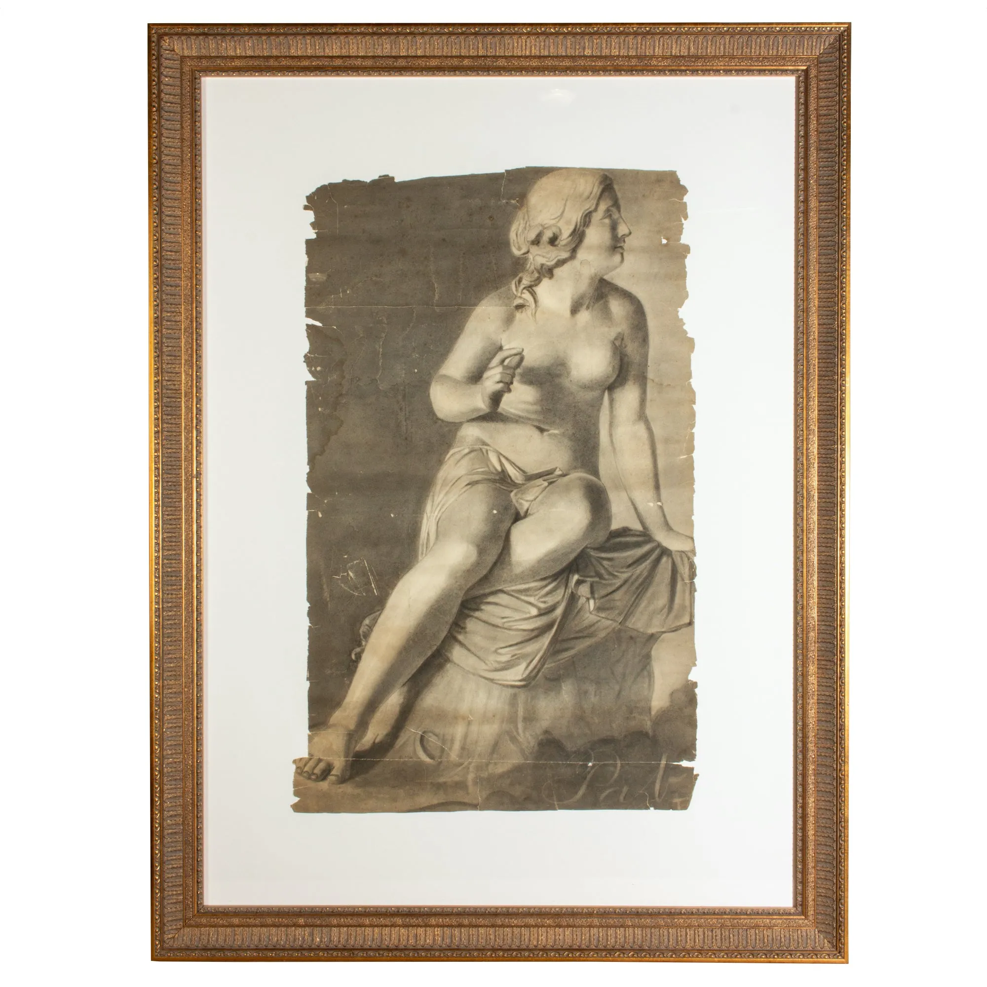 Framed John Douglas Patrick Charcoal