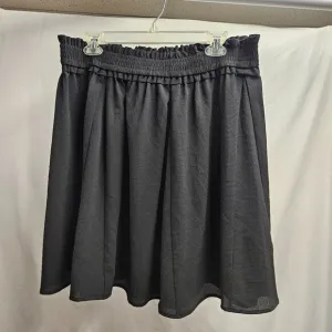 FRENCH CONNECTION black midi large skirt stretch office casual summer formal