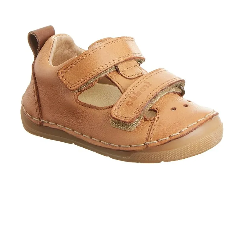 Froddo Leather Closed Toe Sandal In Cognac