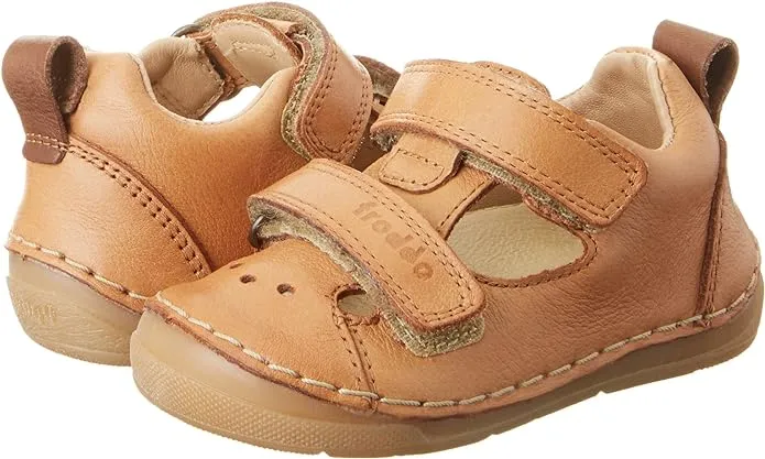 Froddo Leather Closed Toe Sandal In Cognac