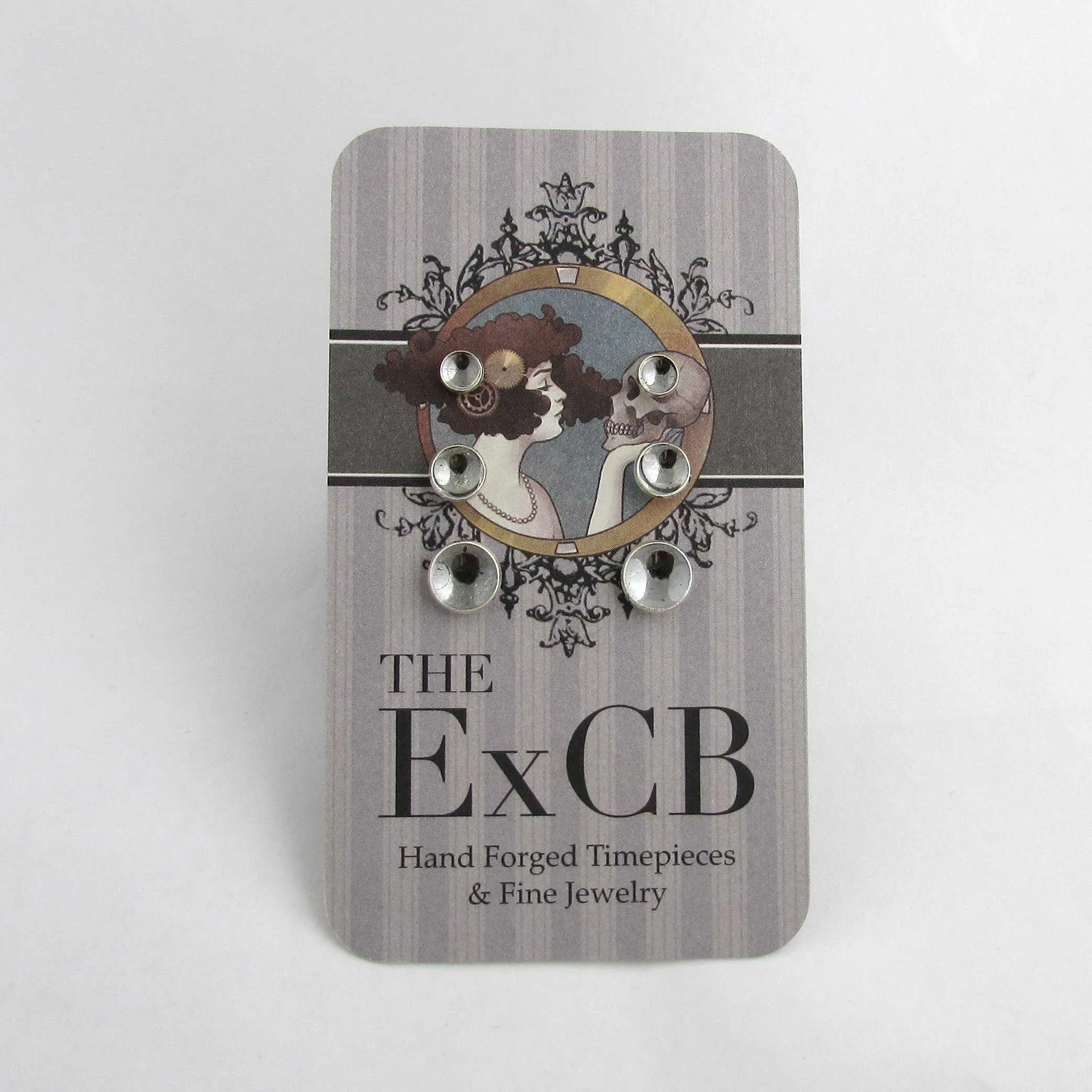 Full Set of Silver Cup Earrings