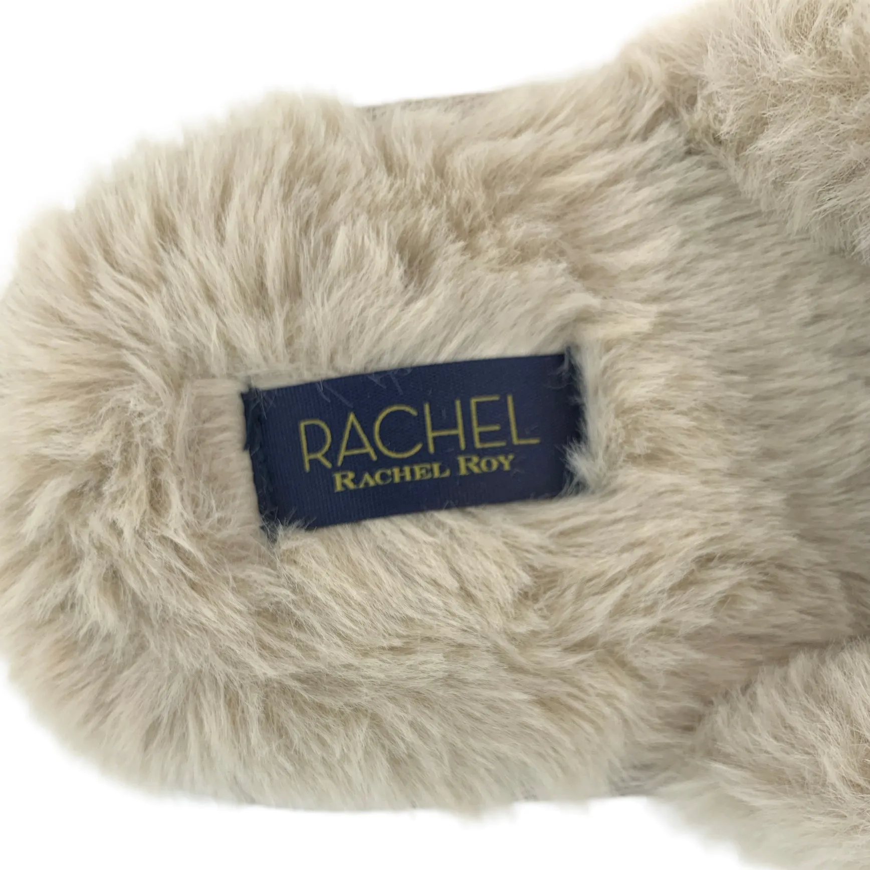 Fuzzy Furry CrissCross Slip On Flats Women's Slippers