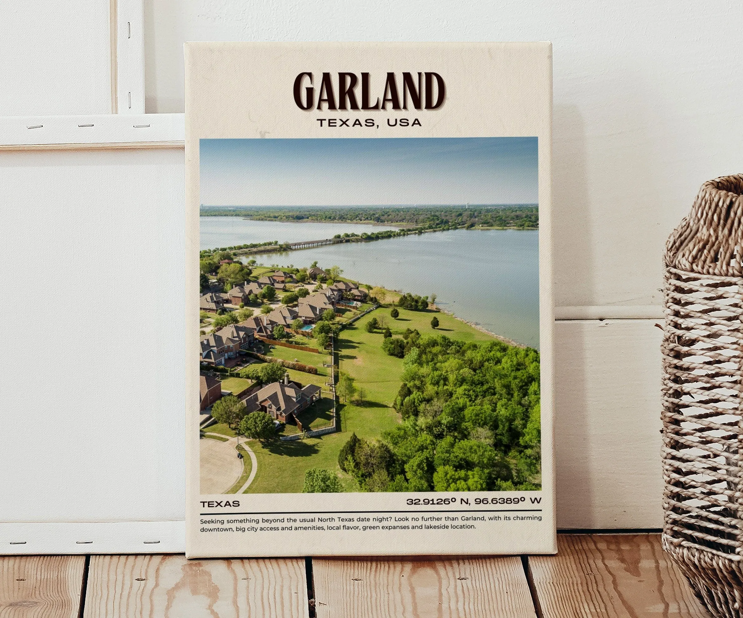 Garland Vintage Wall Art, Texas, USA