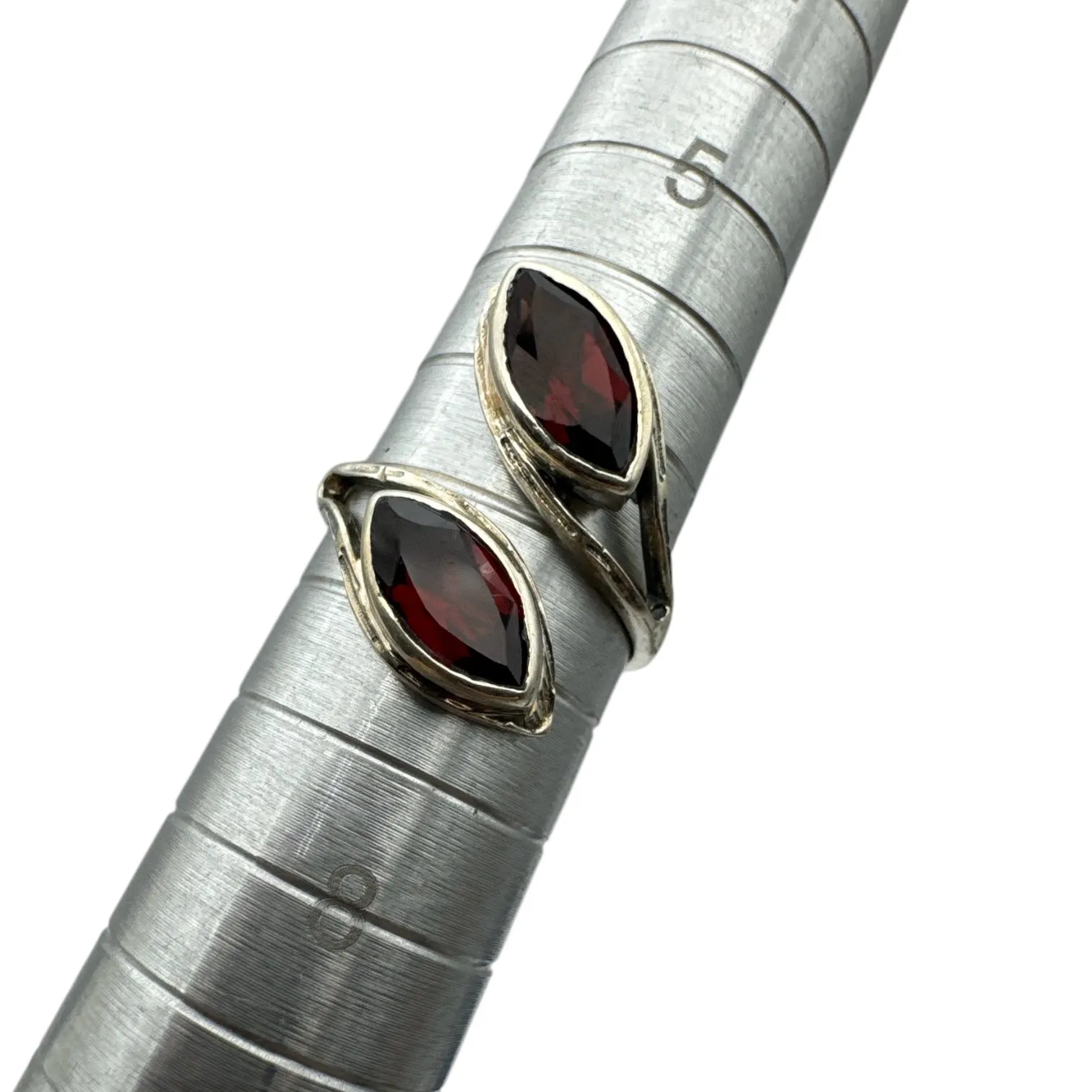 Garnet Solid 925 Sterling Silver Ring