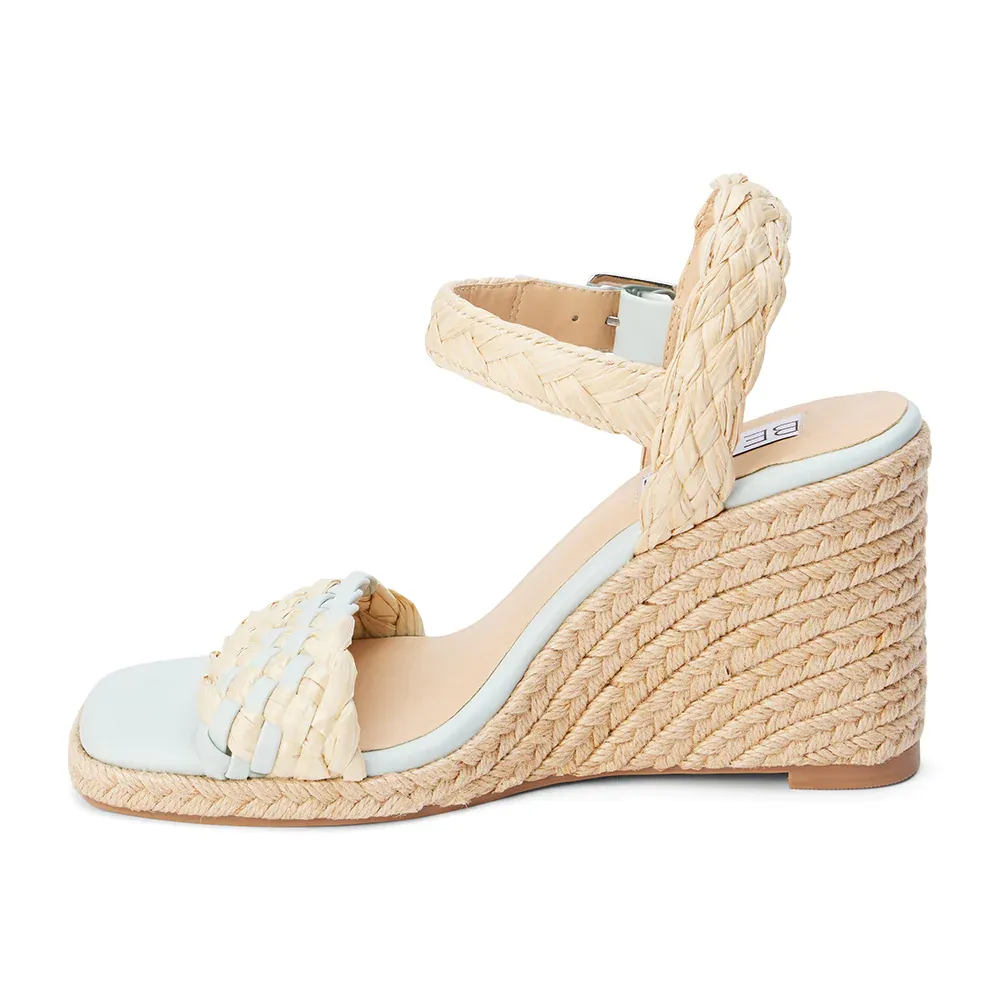 Getty Wedge Sandal / Aqua