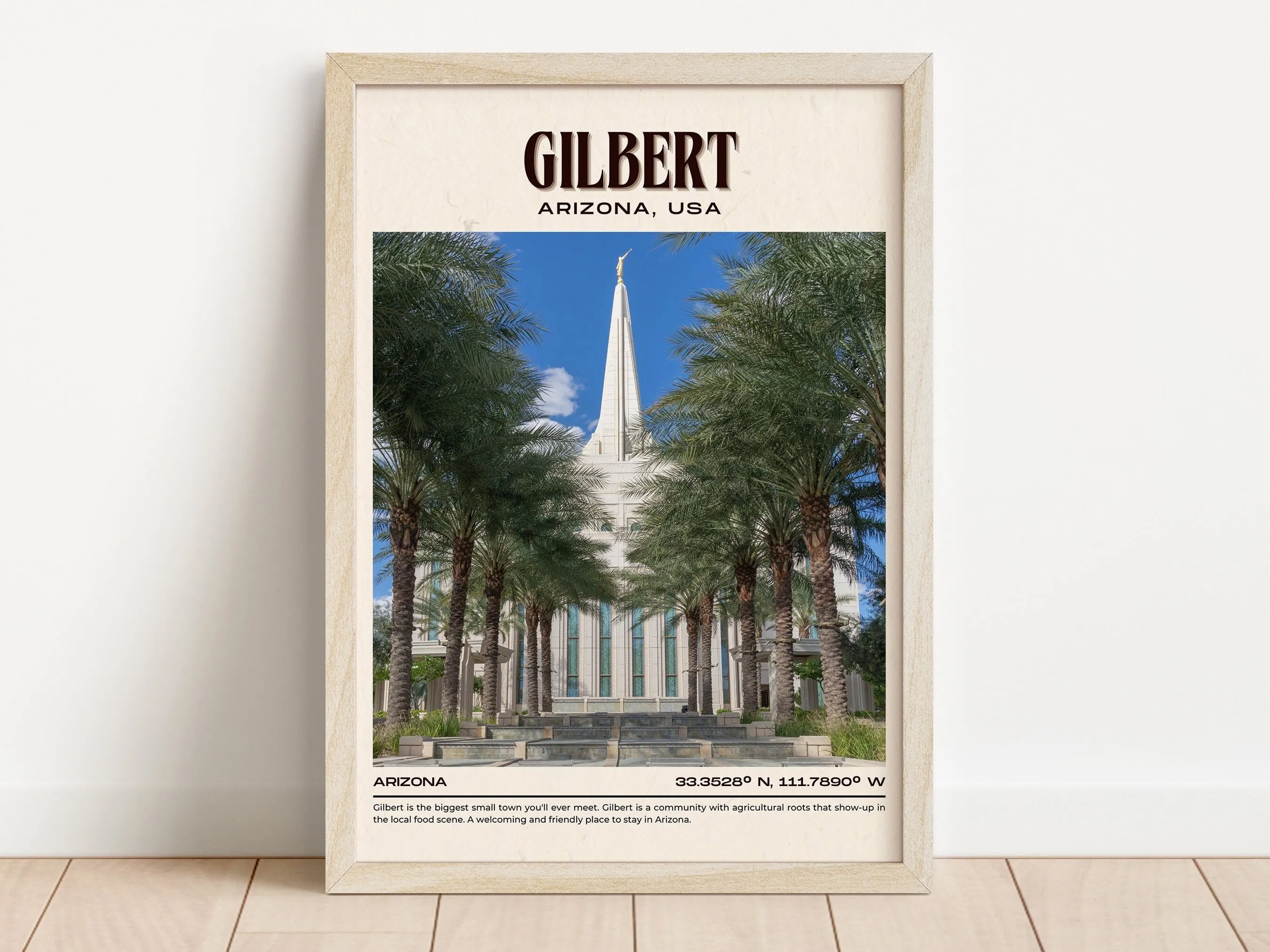 Gilbert Vintage Wall Art, Arizona, USA