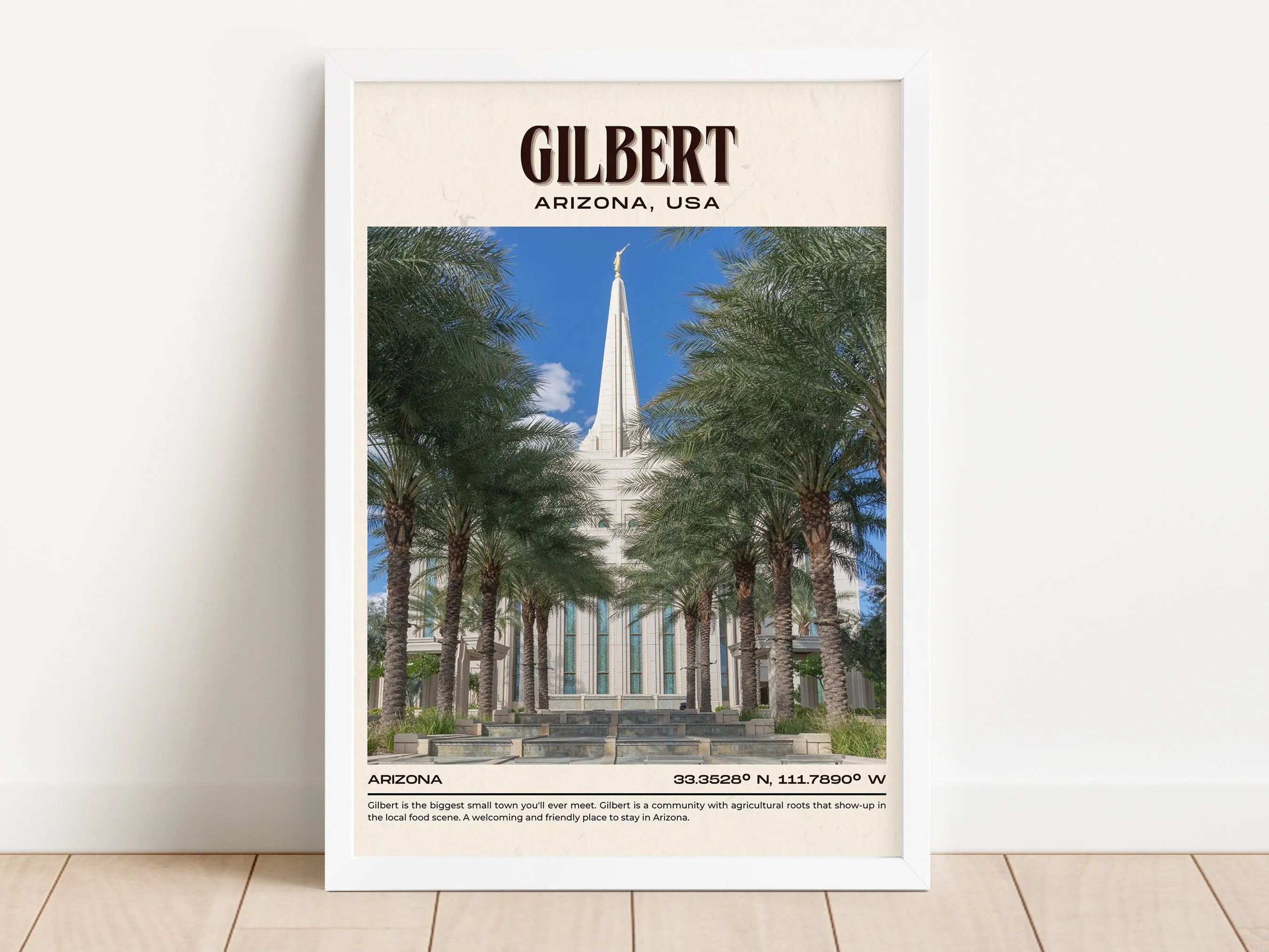 Gilbert Vintage Wall Art, Arizona, USA
