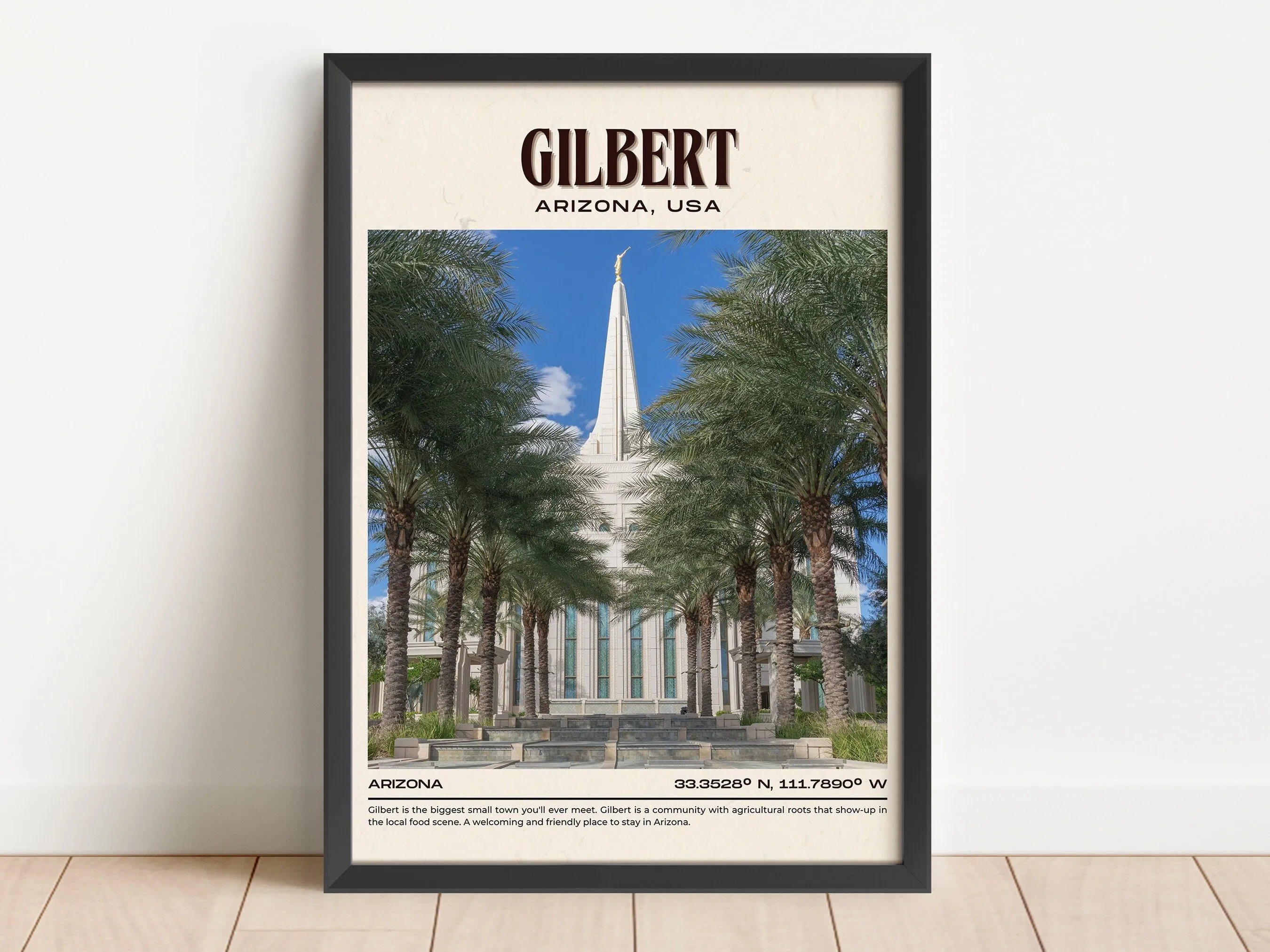 Gilbert Vintage Wall Art, Arizona, USA