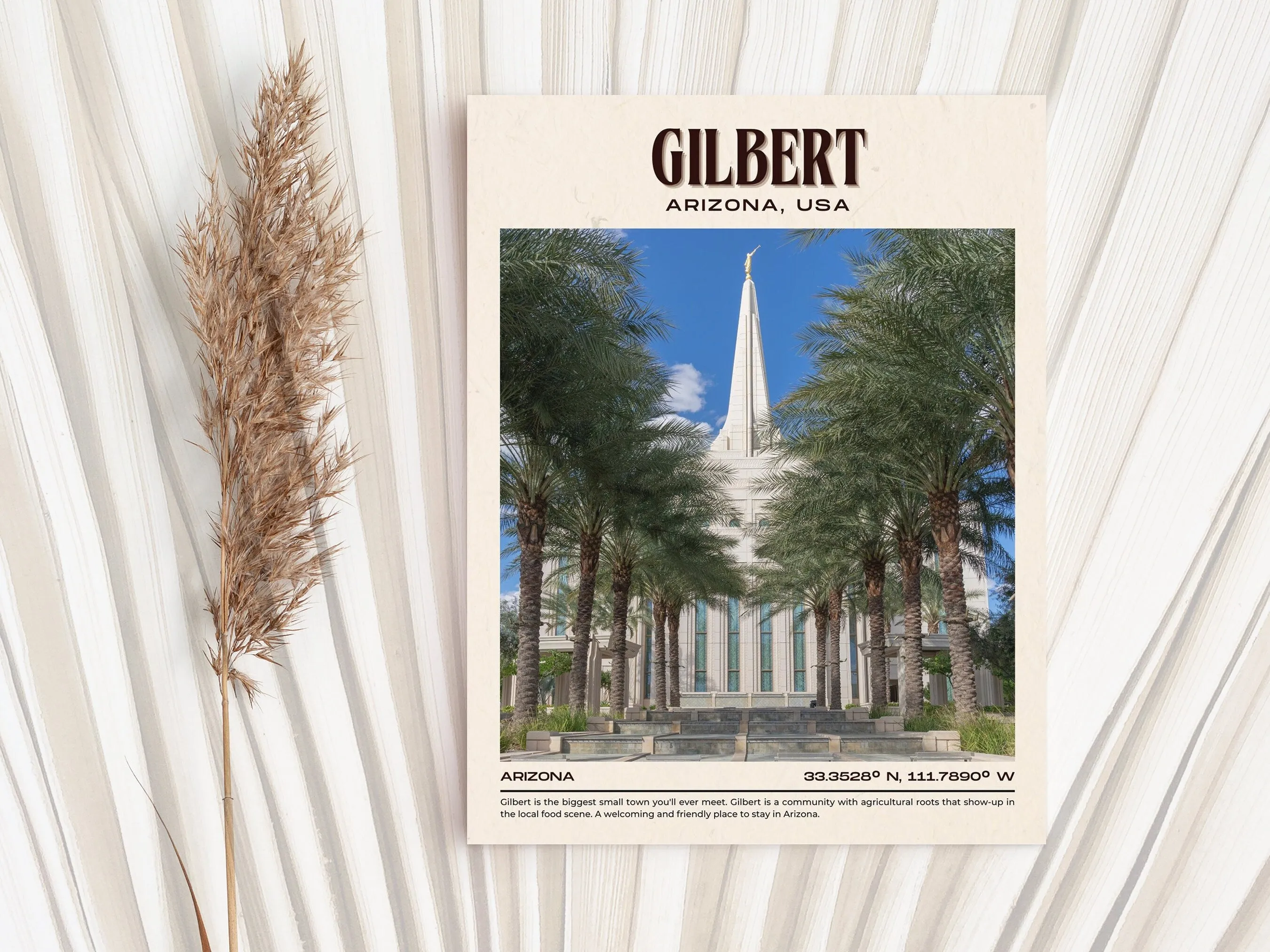 Gilbert Vintage Wall Art, Arizona, USA