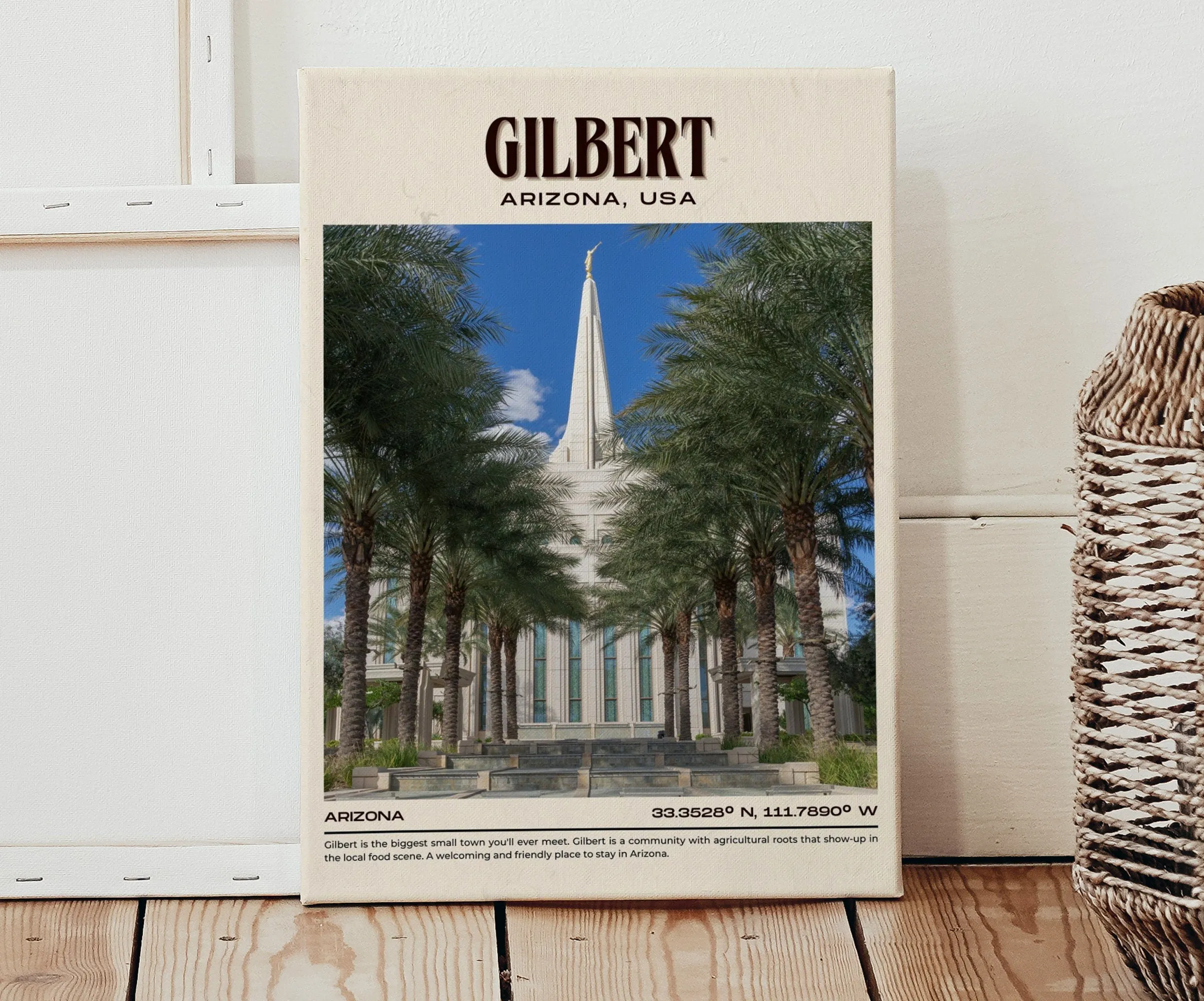 Gilbert Vintage Wall Art, Arizona, USA