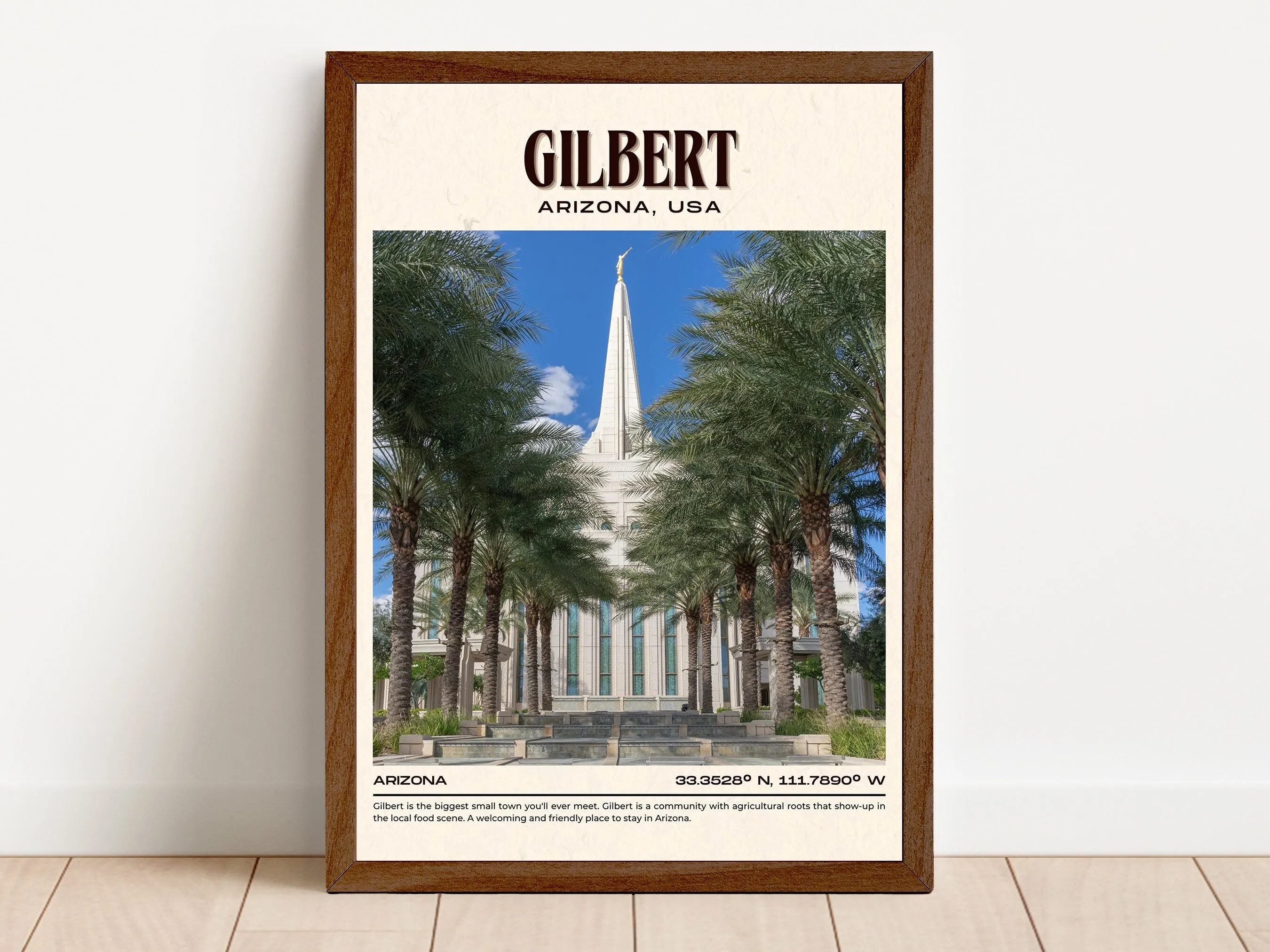 Gilbert Vintage Wall Art, Arizona, USA